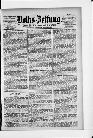 Volks-Zeitung vom 27.11.1896