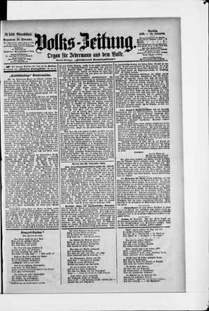 Volks-Zeitung vom 28.11.1896