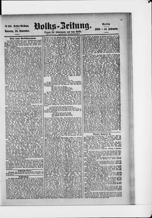 Volks-Zeitung vom 29.11.1896