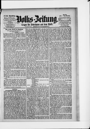 Volks-Zeitung vom 30.11.1896