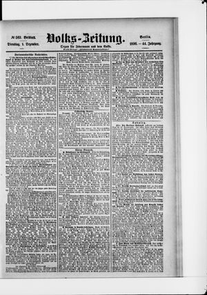 Volks-Zeitung vom 01.12.1896