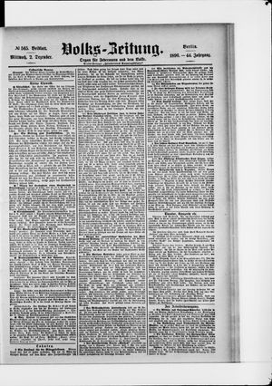 Volks-Zeitung vom 02.12.1896