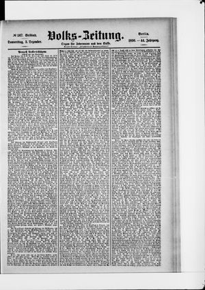 Volks-Zeitung vom 03.12.1896