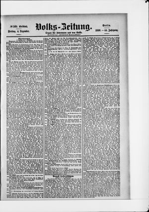 Volks-Zeitung vom 04.12.1896