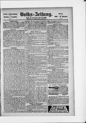 Volks-Zeitung vom 06.12.1896