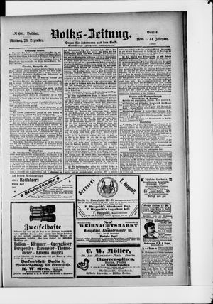 Volks-Zeitung vom 23.12.1896