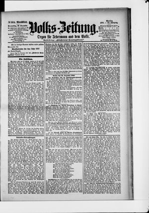 Volks-Zeitung vom 24.12.1896