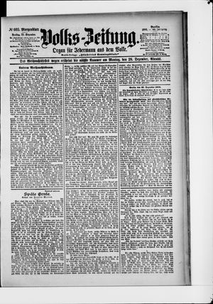 Volks-Zeitung vom 25.12.1896