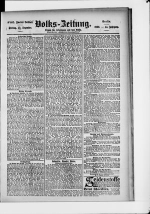 Volks-Zeitung vom 25.12.1896