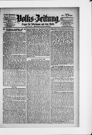 Volks-Zeitung vom 30.12.1896