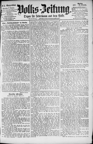 Volks-Zeitung vom 05.01.1897
