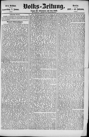 Volks-Zeitung vom 07.01.1897