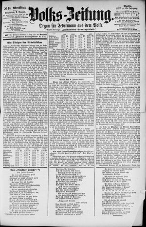 Volks-Zeitung vom 09.01.1897