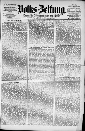 Volks-Zeitung vom 12.01.1897