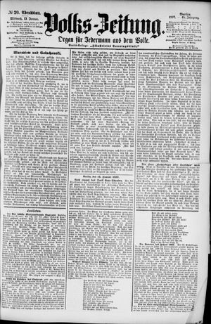 Volks-Zeitung vom 13.01.1897