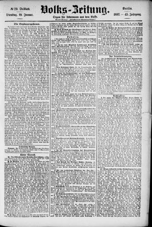 Volks-Zeitung vom 19.01.1897