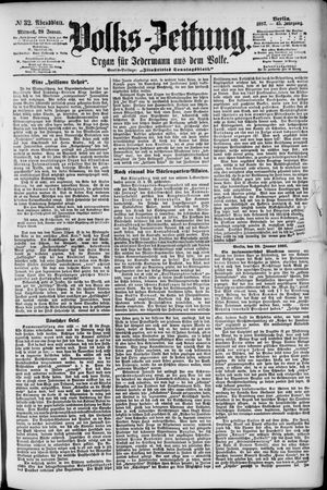 Volks-Zeitung on Jan 20, 1897