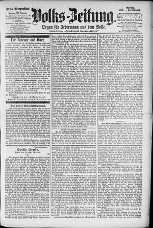 Volks-Zeitung vom 22.01.1897