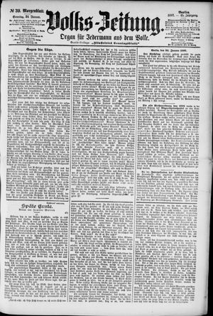 Volks-Zeitung vom 24.01.1897