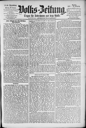 Volks-Zeitung vom 25.01.1897