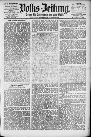 Volks-Zeitung vom 26.01.1897
