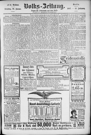 Volks-Zeitung vom 26.01.1897