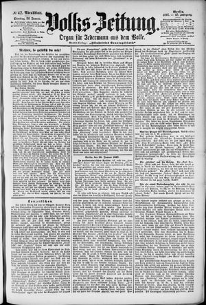 Volks-Zeitung vom 26.01.1897