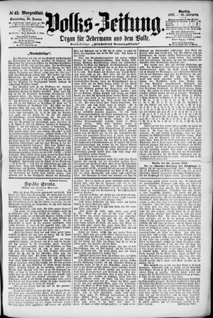 Volks-Zeitung vom 28.01.1897