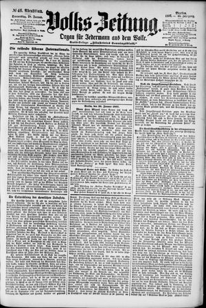 Volks-Zeitung on Jan 28, 1897