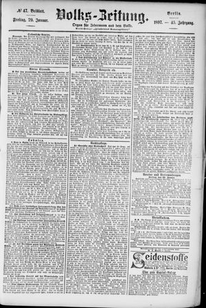Volks-Zeitung vom 29.01.1897