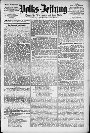 Volks-Zeitung vom 30.01.1897