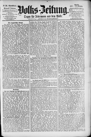 Volks-Zeitung vom 03.02.1897