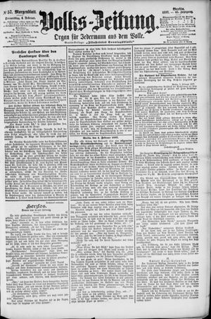 Volks-Zeitung on Feb 4, 1897