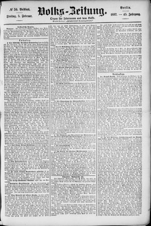 Volks-Zeitung vom 05.02.1897