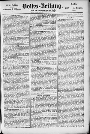 Volks-Zeitung on Feb 6, 1897