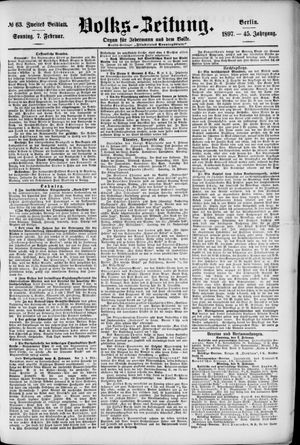 Volks-Zeitung vom 07.02.1897