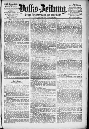 Volks-Zeitung vom 10.02.1897