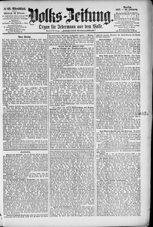 Volks-Zeitung on Feb 10, 1897