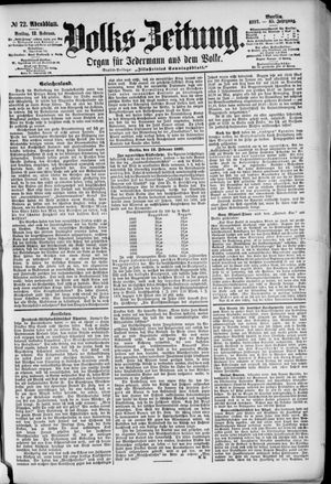 Volks-Zeitung on Feb 12, 1897