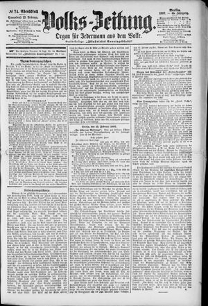 Volks-Zeitung on Feb 13, 1897