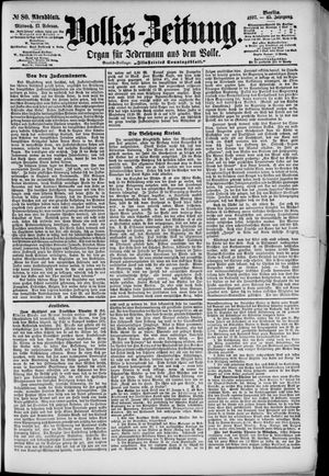 Volks-Zeitung vom 17.02.1897