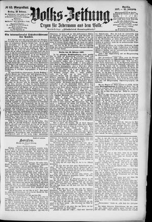 Volks-Zeitung on Feb 19, 1897