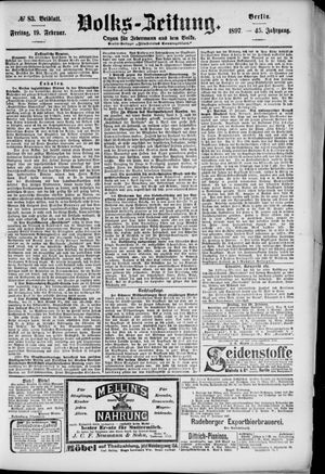 Volks-Zeitung vom 19.02.1897