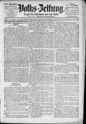 Volks-Zeitung vom 27.02.1897