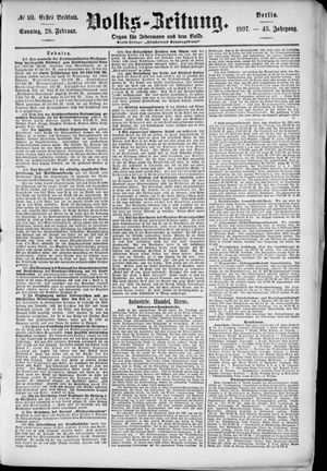 Volks-Zeitung vom 28.02.1897