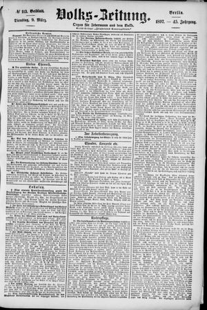 Volks-Zeitung vom 09.03.1897