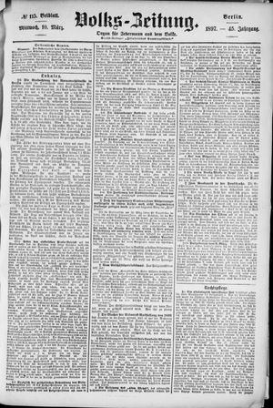 Volks-Zeitung vom 10.03.1897