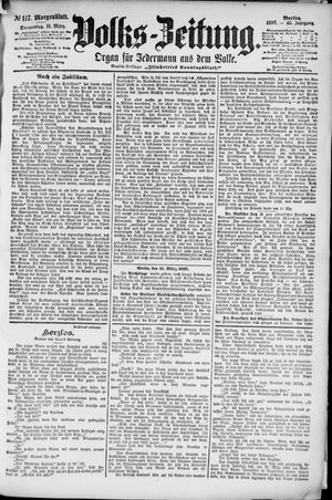 Volks-Zeitung vom 11.03.1897