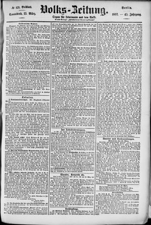 Volks-Zeitung on Mar 13, 1897