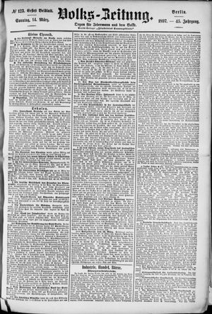 Volks-Zeitung vom 14.03.1897